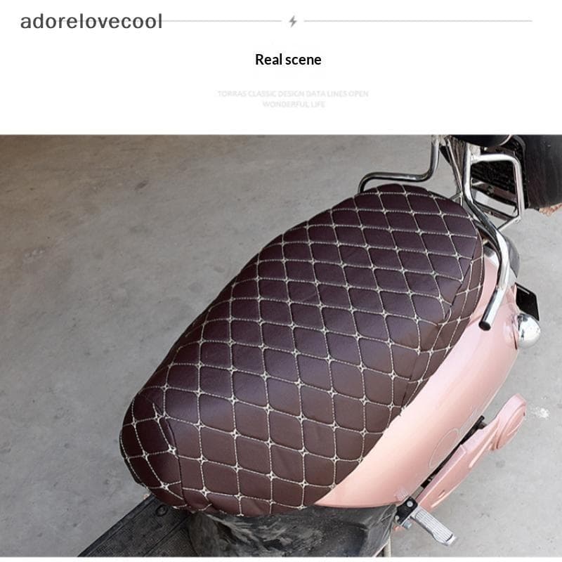 Capa De Assento De Moto Thiened À Prova D'água Antiderrapante 3D Protetor De Couro Sintético Para Todos Os Climas De Mot