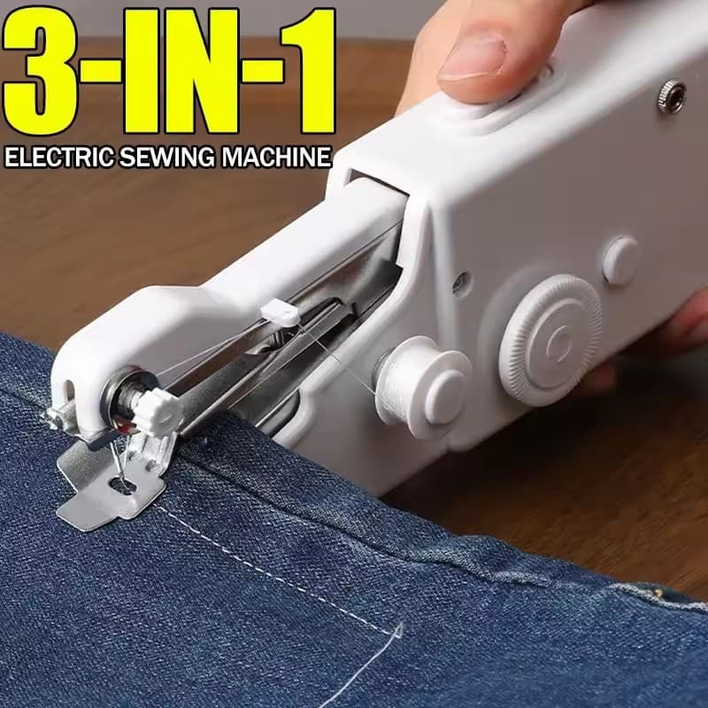 Mini Máquina De Costura Elétrica Multifuncional-3 Modos De Uso-Pedal De Mesa Portátil-Ferramenta De Ponto De Alfaiate Do
