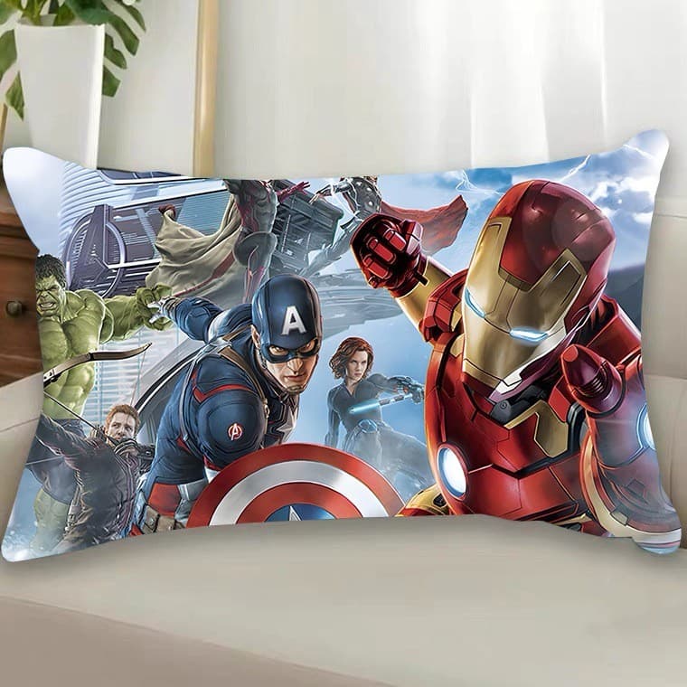 Travesseiro de expedição de herói do homem-aranha, mercadoria de filme da Marvel, fronha sem núcleo, capa de almofada