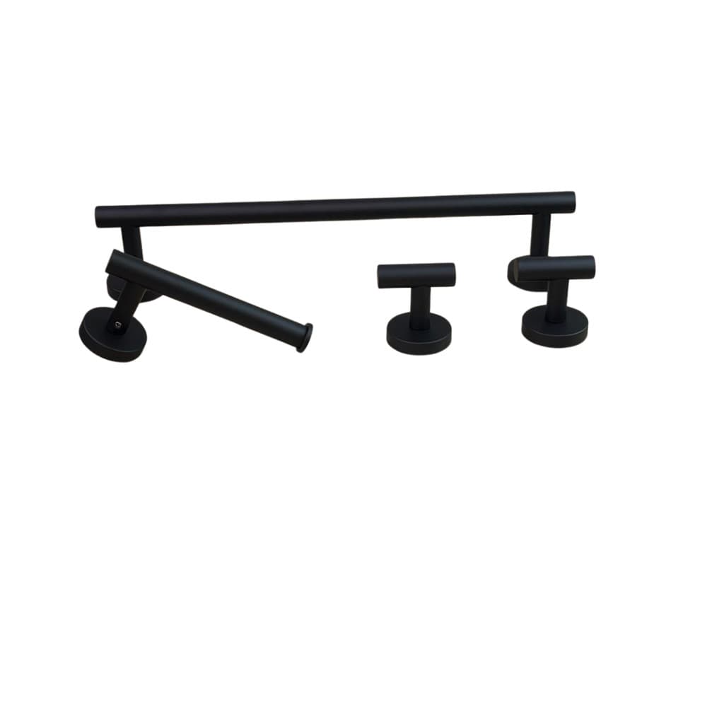 KIT DE ACESSÓRIO PARA BANHEIRO E LAVABO BLACK SLICY