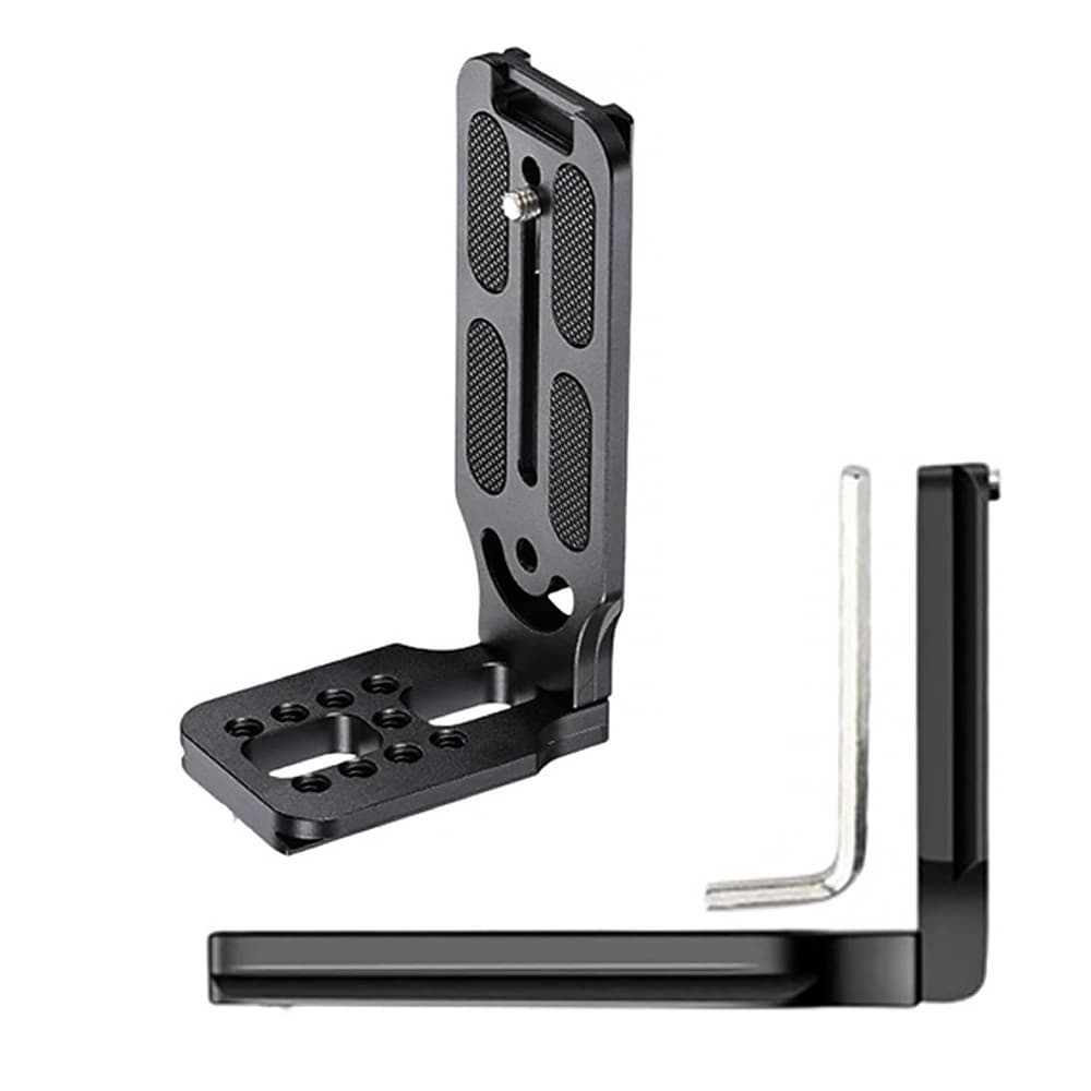 Plate Tripé Gimbal Câmera Na Vertical L Suporte Aluminio Compatível com Câmeras e Cabeças Tripé