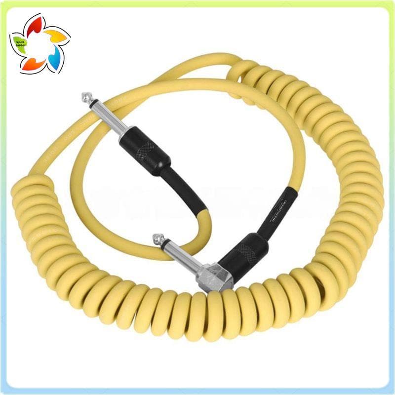 Amplificador De Guitarra 6.5mm Cabo Enrolado Elétrica Macho Para Linha De Redução De Ruído Instrumentos Musicais A