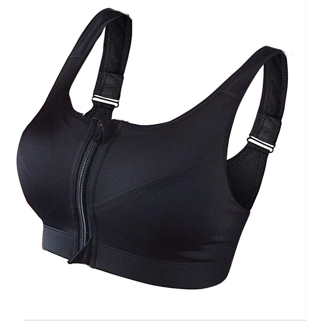 Sutiã Esportivo Feminino Topo De Colheita Push Up Fitness Roupas Esportivas Com Zíper Roupa Interior Correndo À Prova De