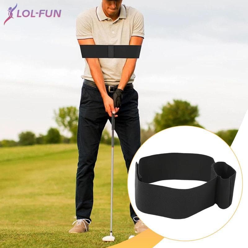 [Brcolaxi1] Faixa De Braço Para Correção De Balanço De Golfe , Treinador Portátil De Nylon Preto