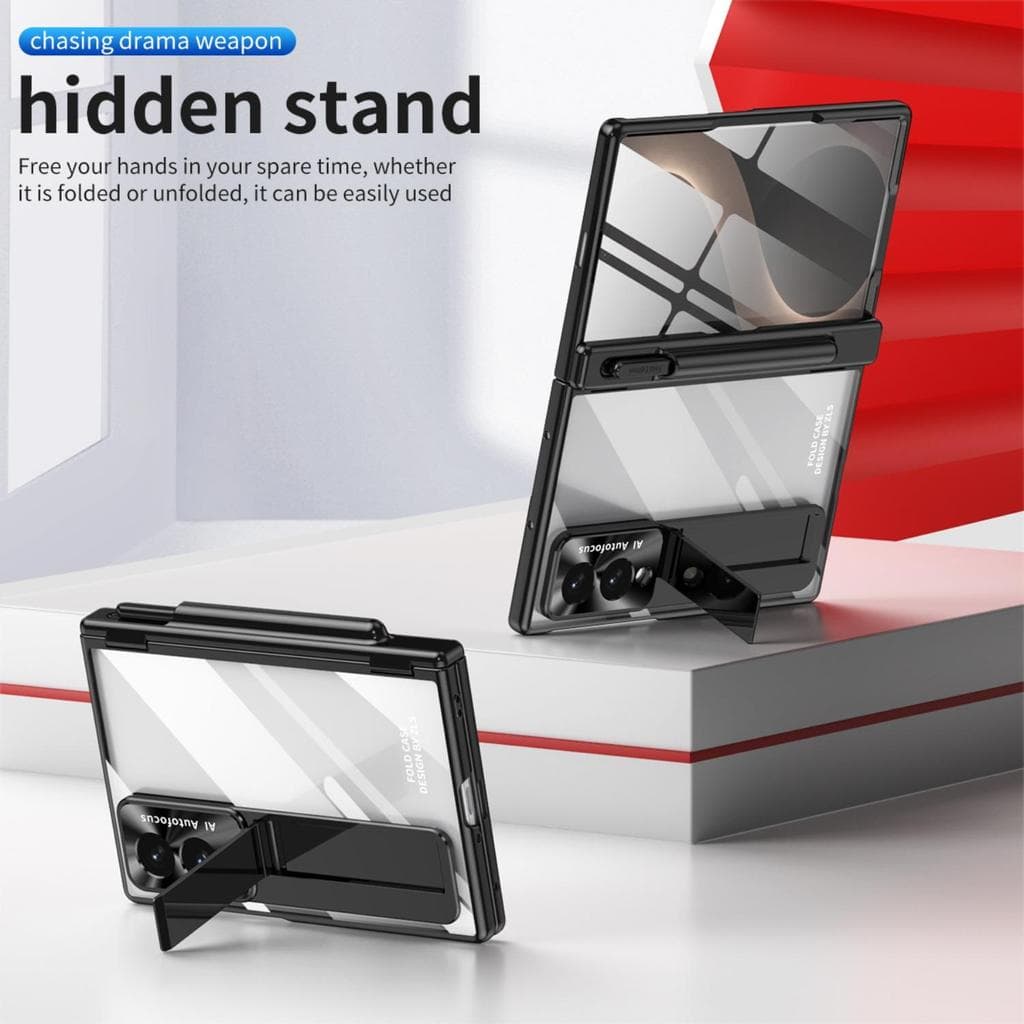Capa De Proteção De Dobradiça Completa Para Samsung Galaxy Z Fold 8 Suporte Embutido Slot Caneta Tela Frontal Filme De V