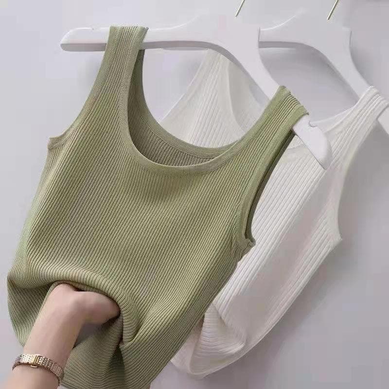 Hot Sling senhoras colete feminino roupa interior 2023 primavera magro-ajuste camisa de fundo feminino exterior sem mang