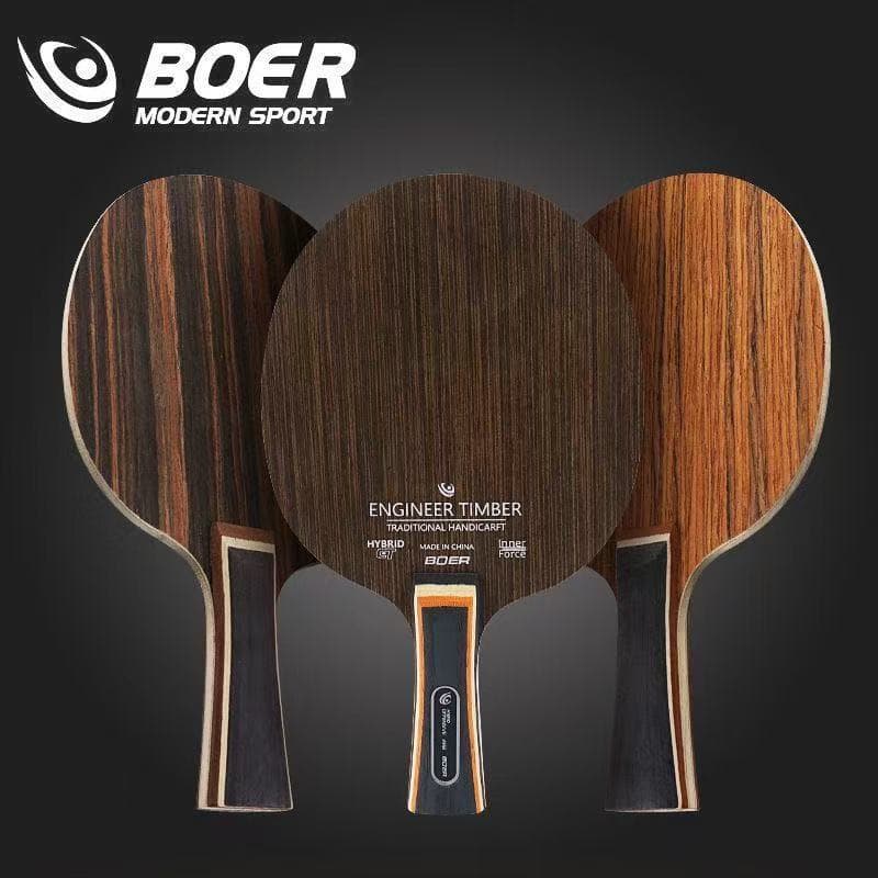 Bol cinco madeira + Fang raquete de tênis de mesa de carbono placa Base treinamento competição ébano Dalbergia faca de f