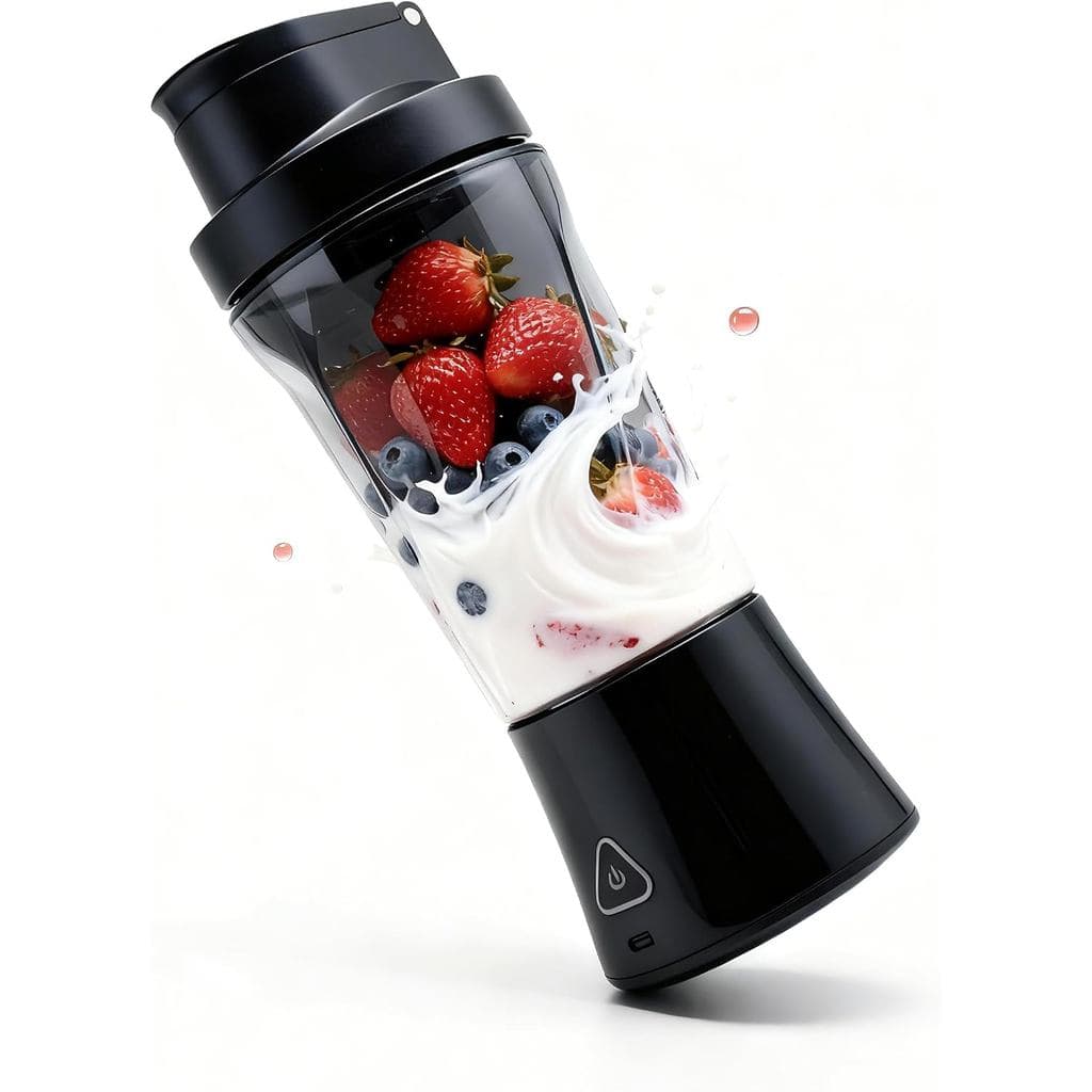 TorqueHome Copo Liquidificador Portátil 3 em 1 - Liquidificador Pessoal Sem Fio de 24oz, Recarregável via USB-C, Autolim