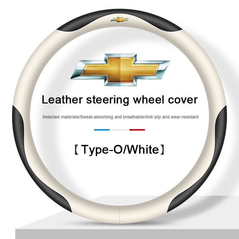 Capa de Volante Ultra-Fina de Couro para Carro com Antiderrapante e Absorção de Suor, Adequada para Chevrolet Cruze, Cap