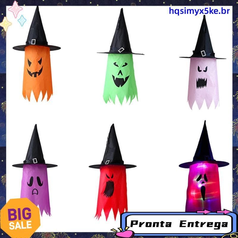 Chapéu De Bruxa Para Decoração De Halloween , Pendurado Quintal Interno E Externo