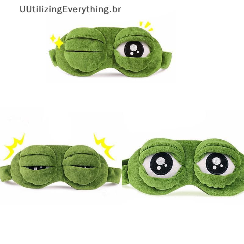 Capa De Máscara De Olho 3D UUTIL Sad Frog Para Dormir-Presente Engraçado