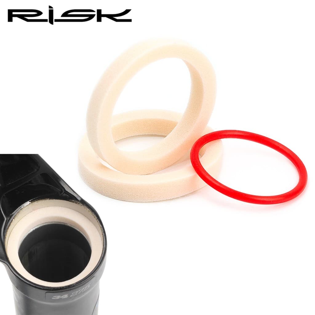 RISK Mountain Bike amortecedor garfo dianteiro absorção de óleo esponja vedação de óleo poeira manutenção esponja anel c