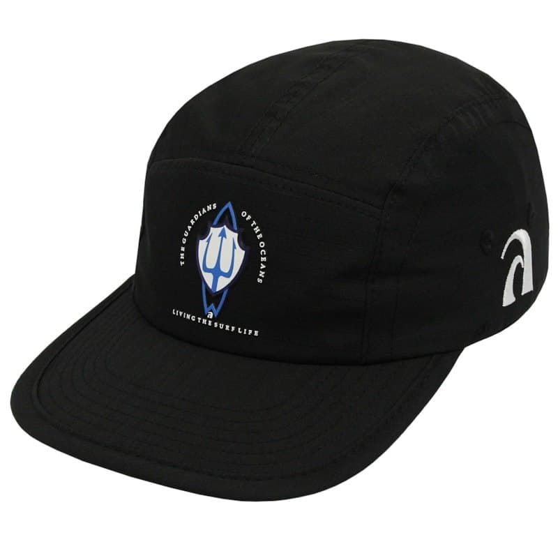 BONÉ SURF ALIVE FIVE PANEL THE GUARDIANS OF THE OCEANS BLACK