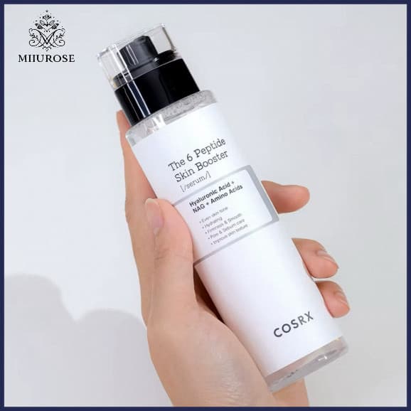 MIIUROSE COSRX Six Peptide Firming Serum 150ml reduz linhas finas, aumenta a elasticidade, repara a pele facial, hidrata