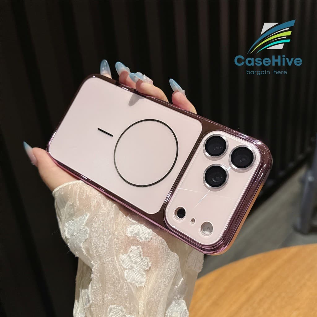Capa Avançada Aurora Grande Janela/Pára-Choques Proteção Para Câmera À Prova De Choque iPhone 14 15 16 17 Pro Max 18