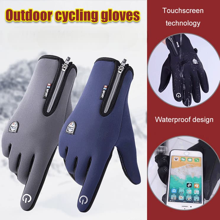 [Aquecimento E Conforto] Luvas Esportivas Com Tela Sensível Ao Toque Inverno/Frio/Ciclismo