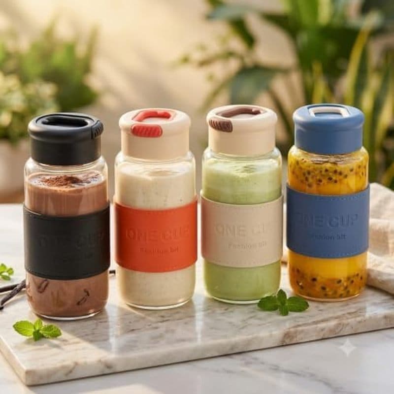 Garrafa De Água 550ml Com Manga De Couro & amp ; Tampa Sipper | Bebida Reutilizável À Prova De Vazamentos Sem BPA Hidrat