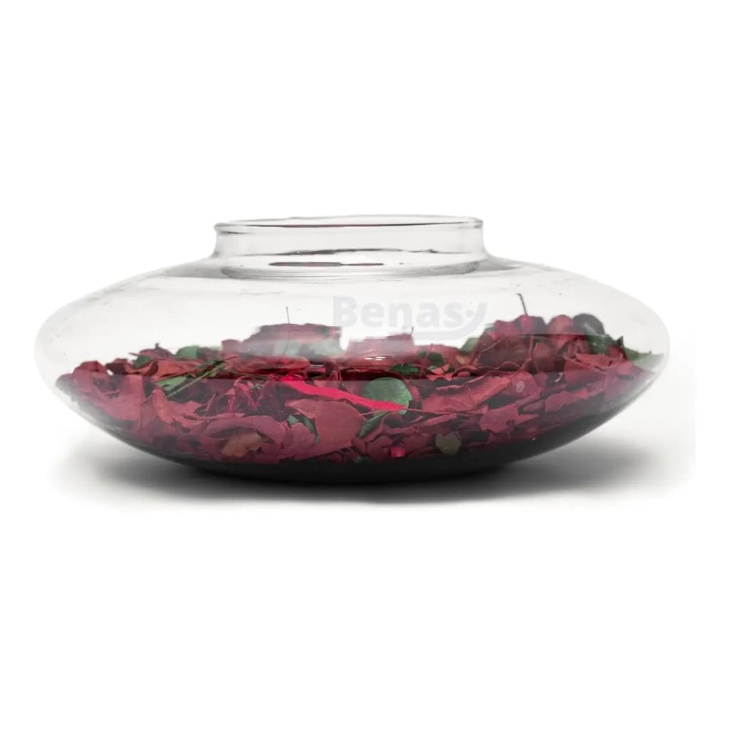 Vaso Terrário Redondo De Vidro Decoração 9 X 23cm 2 Litros