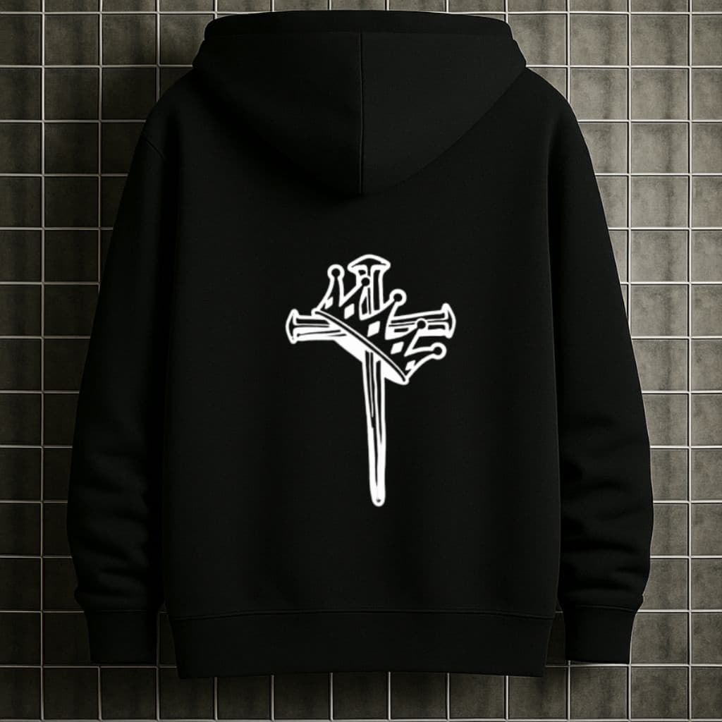 Moletom Masculino Moletom Canguru Blusa de Frio Unissex Moletom Estampado Coroa Moletom Unissex