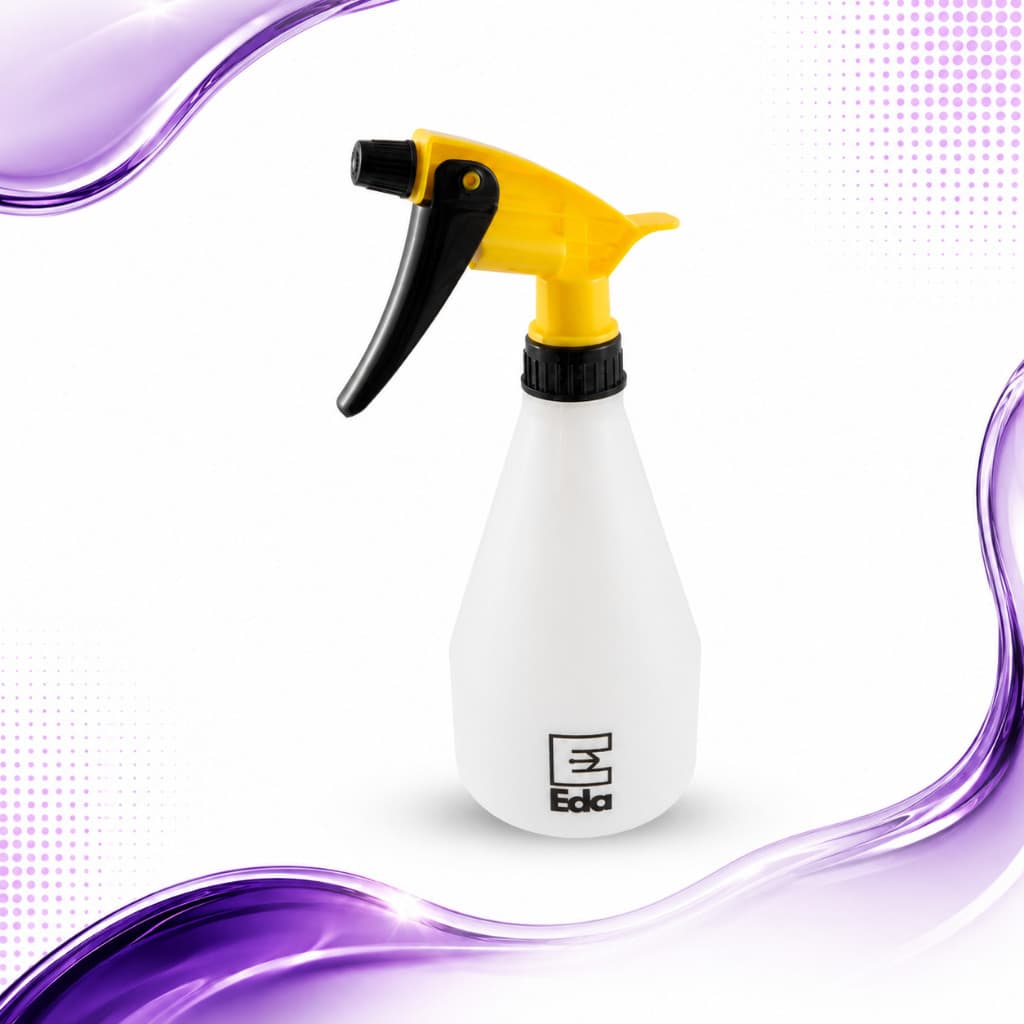 Pulverizador EDA 500ml Manual Bico Regulável Spray Névoa Jardim Plantas Limpeza Casa Amarelo 0NS