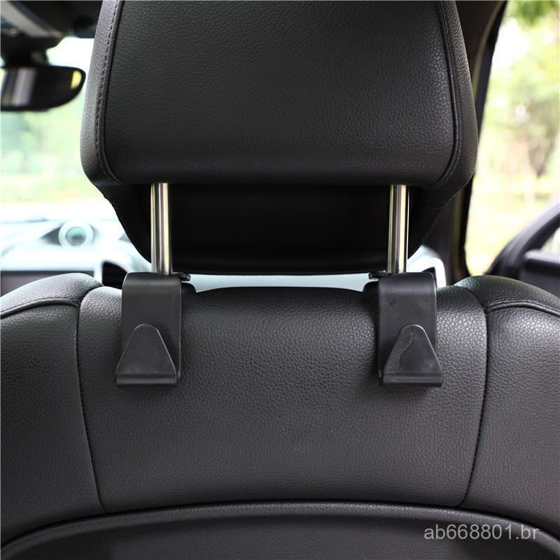 Gancho oculto para encosto de banco de carro, gancho para pendurar itens no carro, pequeno gancho para encosto de cabeça