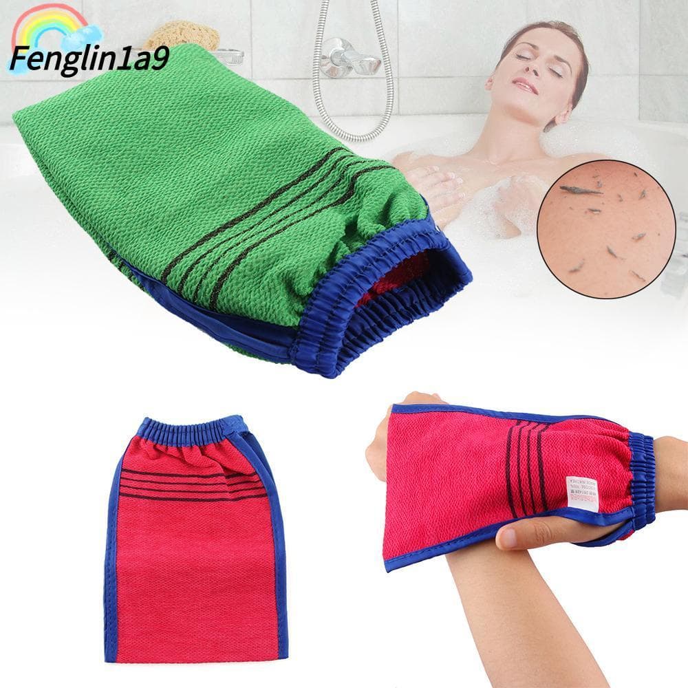 FENGLINA Esfoliante Mitt Massagem Cor Aleatória Limpeza Corporal Chuveiro Spa