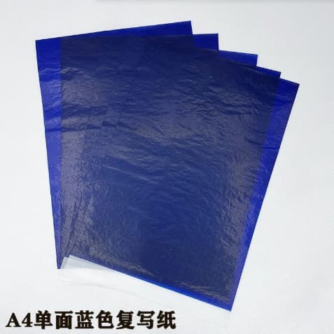 Novo tipo de papel carbono com tinta papel carbono preto azul uso repetido papel carbono de face única papel vegetal A4