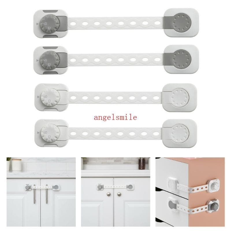 Fechaduras De Segurança Infantis Ace Para Armários , Gavetas , Móveis , Pacote De 2 Peças , Travas À Prova De Bebês , Fá