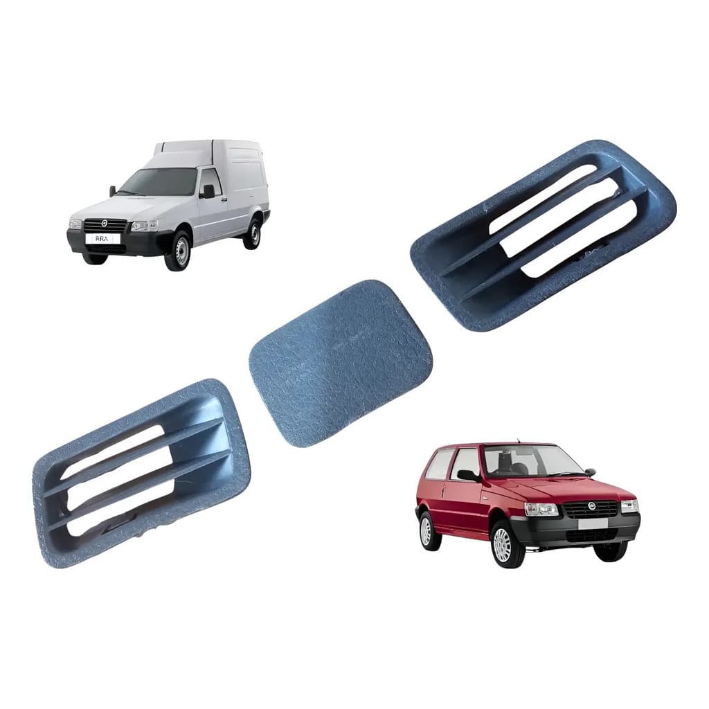 Tela Grade Saida Ar Superior Le Ld Central Uno Fiorino 04 13