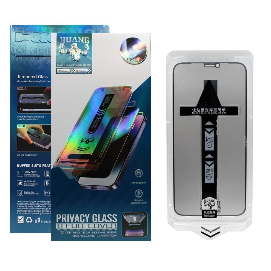 kit 2pcs 4pcs Película Premium Huang Magic Box Full Cover Privativa iPhone 1716 15 14 13 12 11
