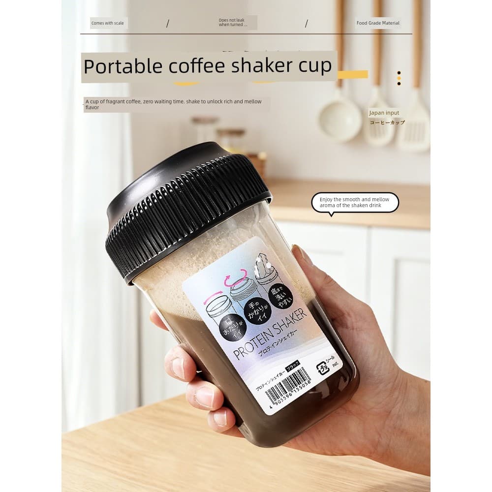 Copo agitador de café, copo portátil para Milkshake, produto comestível, resistente a altas temperaturas, leite em pó, c