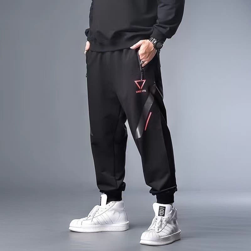 Calças masculinas de tamanho grande soltas calças casuais calças esportivas calças gordas mais gordura mais mais mais go