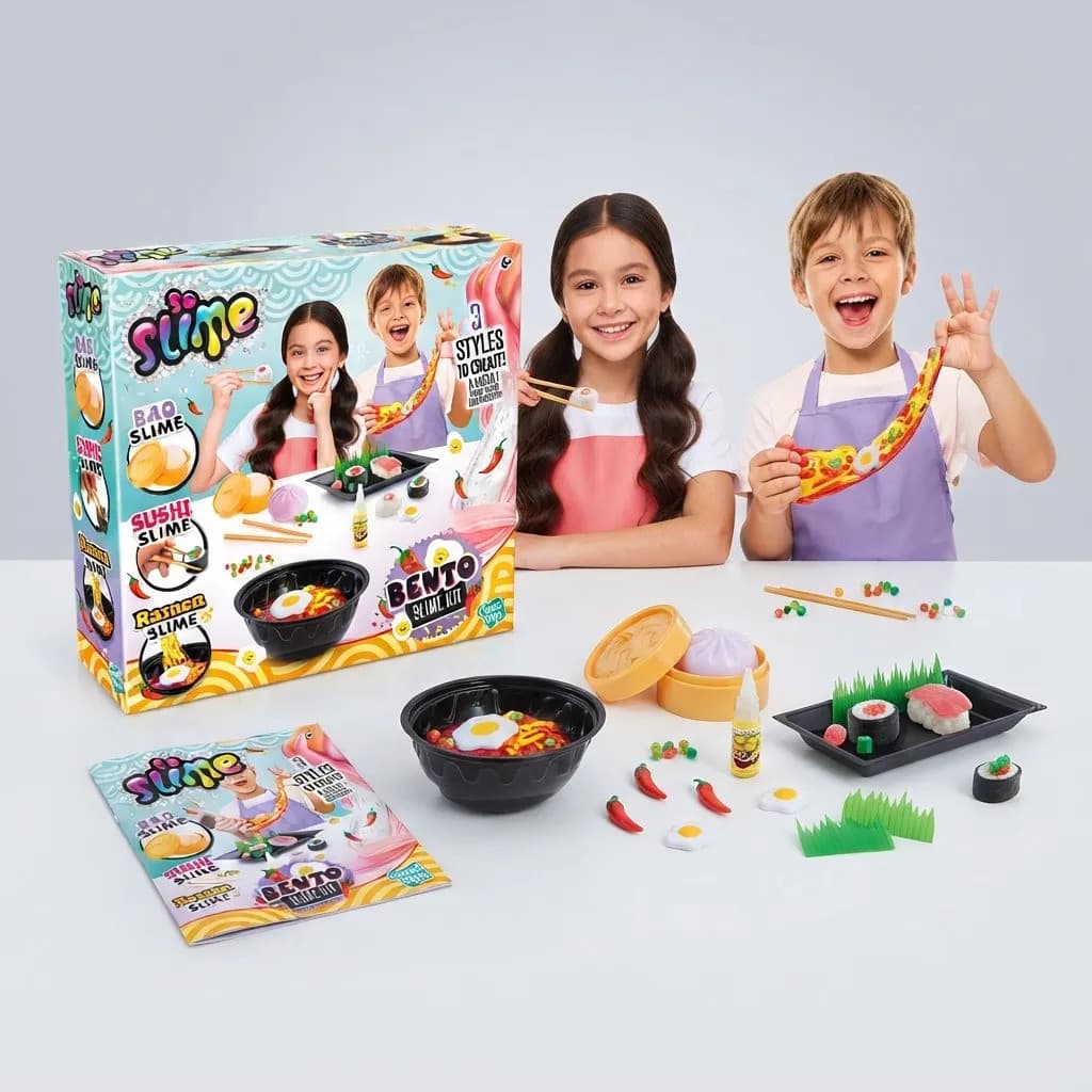 Kit De Slime Comida Asiatica Japonesa Faça Seu Slime Fun