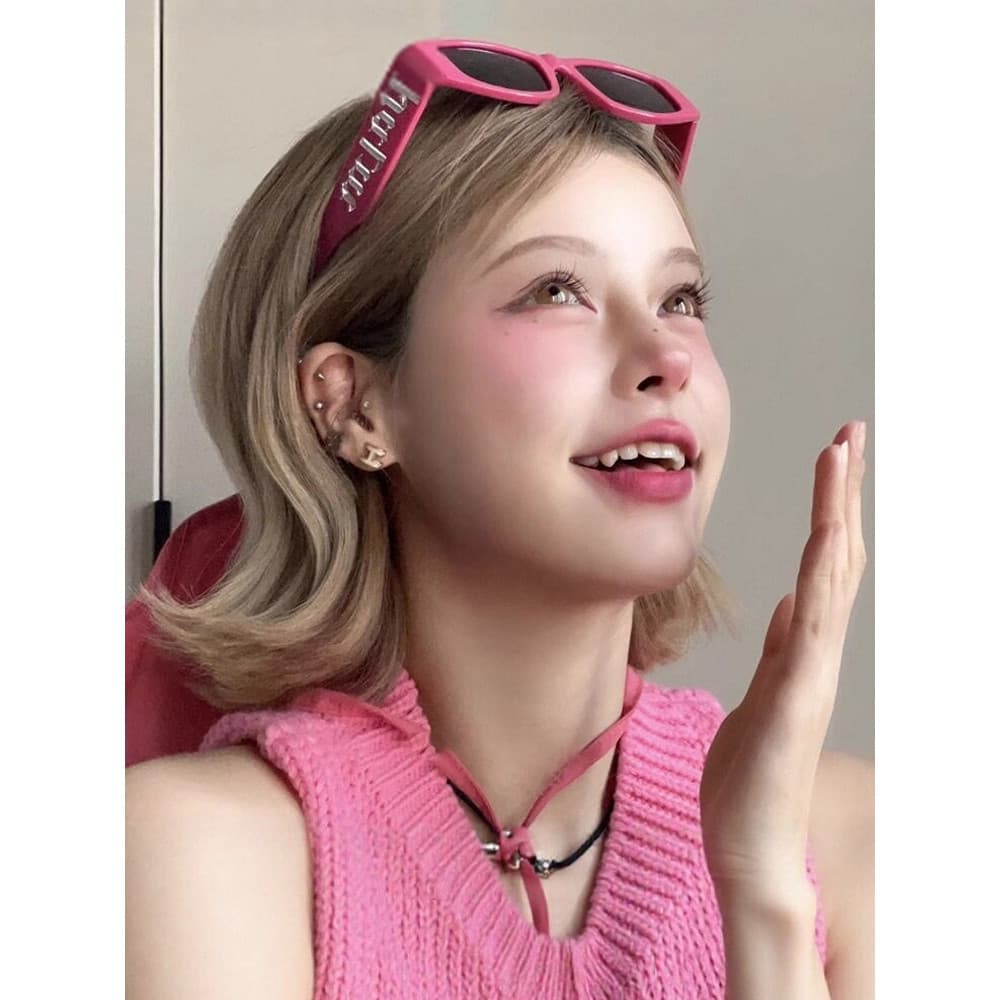 oculos de sol óculos de sol quadrado feminino óculos de sol feminino com proteção uv óculos feminino de sol Doce picante