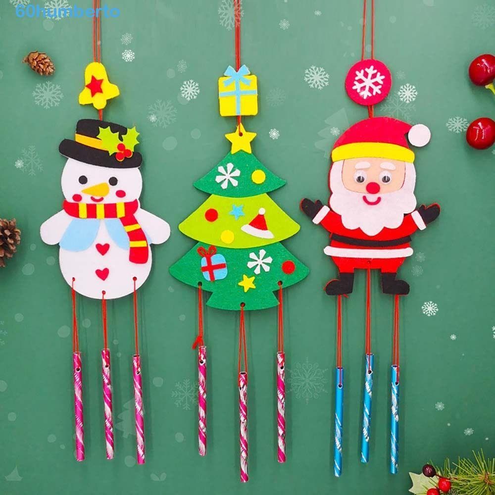 HUMBERTO Wind Chimes Kits De Artesanato 3D Para Crianças Enfeites De Tecido Brinquedos De Natal