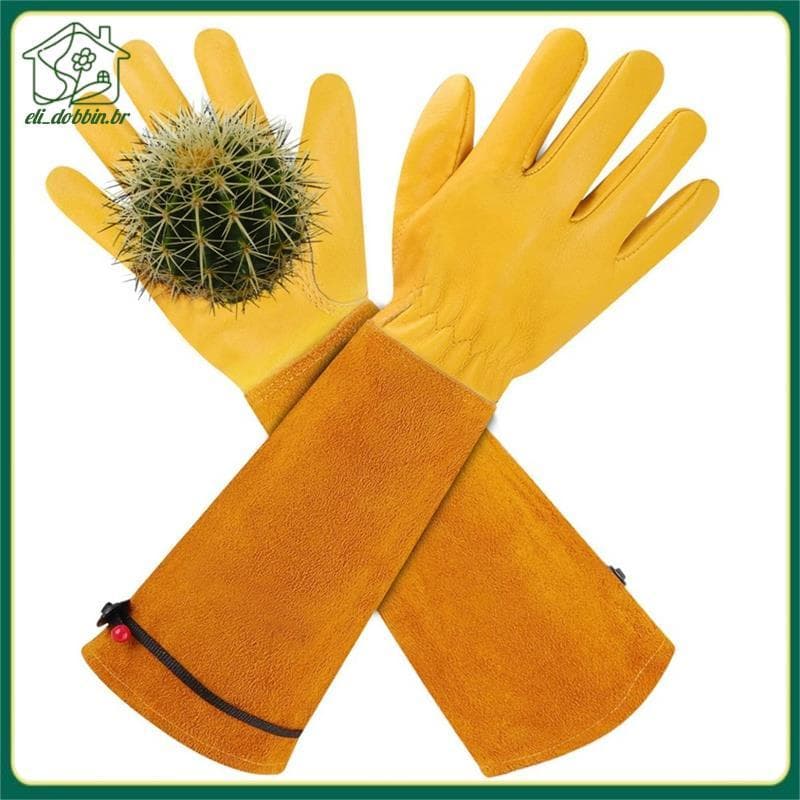 Luvas De Jardinagem Resistentes-Poda De Rosas À Prova De Espinhos Com Design Longo Para Homens/Mulheres-Gauntlet-M