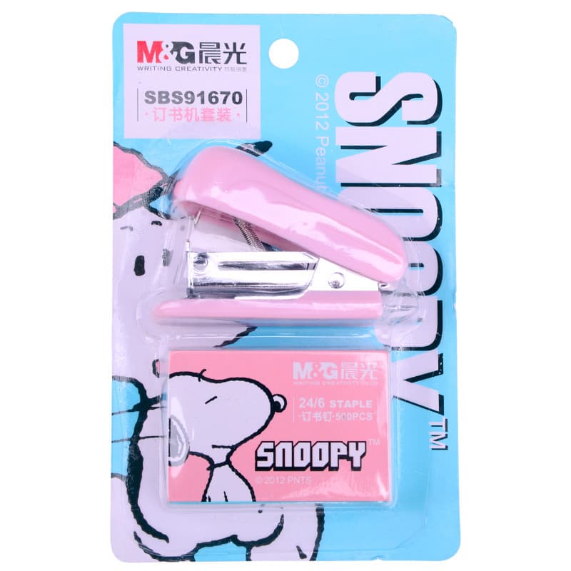 Chenguang SBS91670 Grampeador Pequeno Mini Grampeador Conjunto de Grampeador Bonito de Desenho Animado