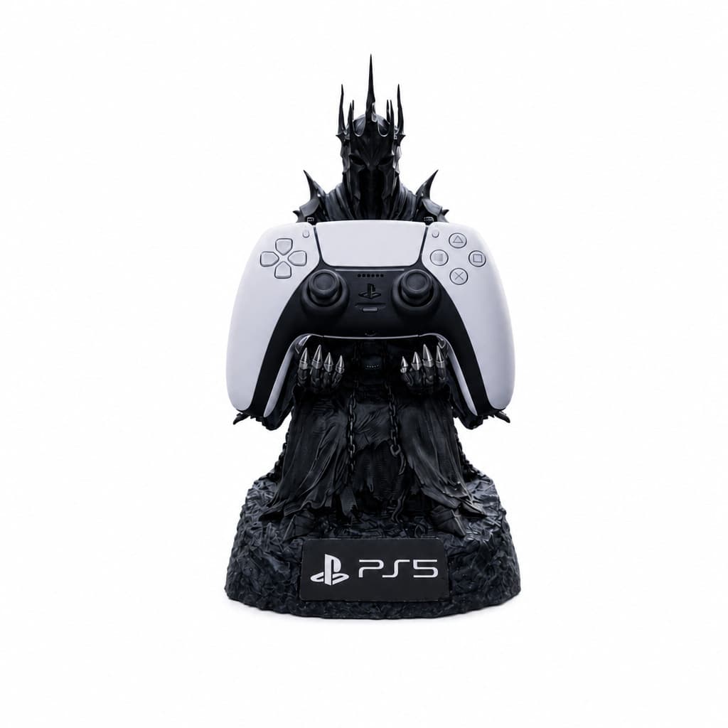 Suporte para Controle PS5 Senhor Sombrio Gladiador - Trono Geek Decorativo