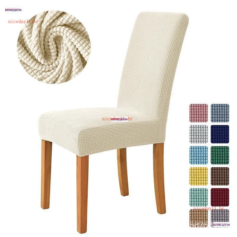 Capas de cadeira em tecido jacquard, adequadas para restaurantes, casamentos, hotéis e residências, removíveis e lavávei