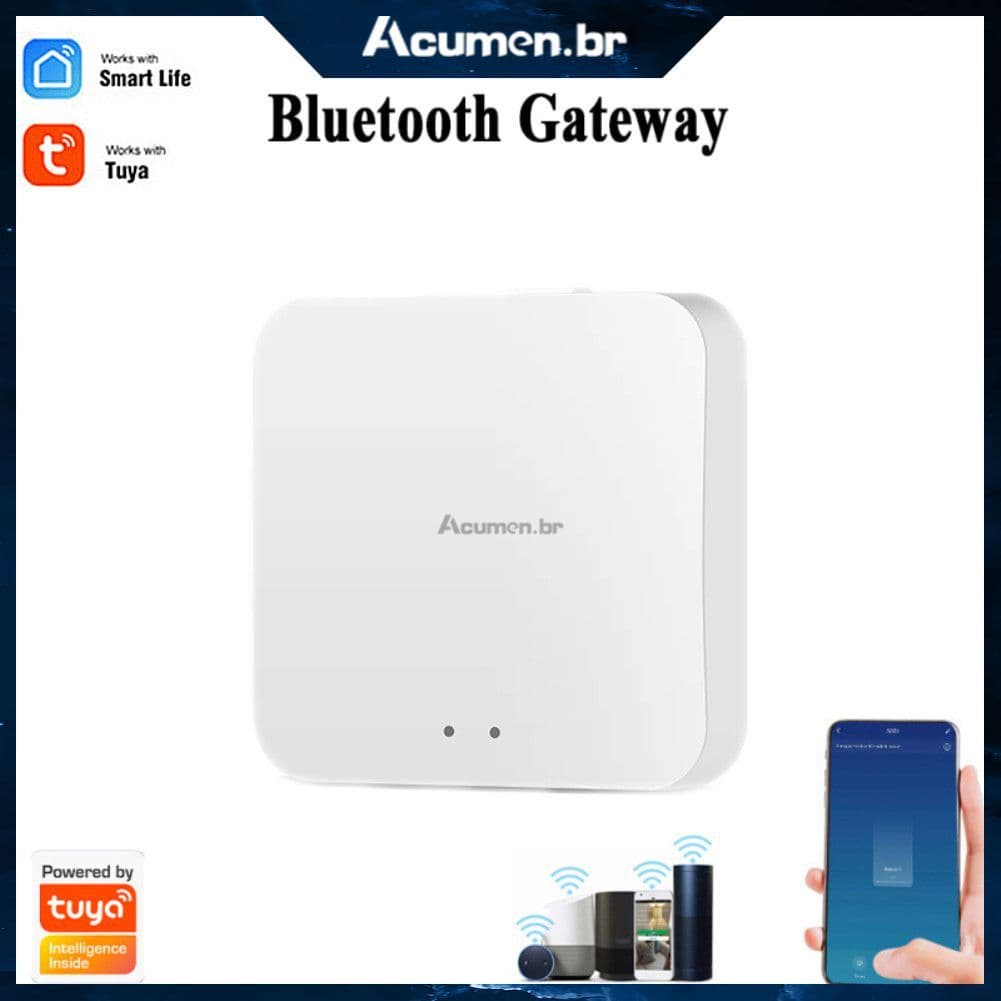 Ponte Mesh Tuya para Google Home Alexa, Gateway Inteligente Sem Fio Compatível com Bluetooth, Gateway Inteligente