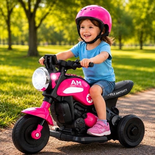 Mini Moto Elétrica Infantil Daily - Rosa