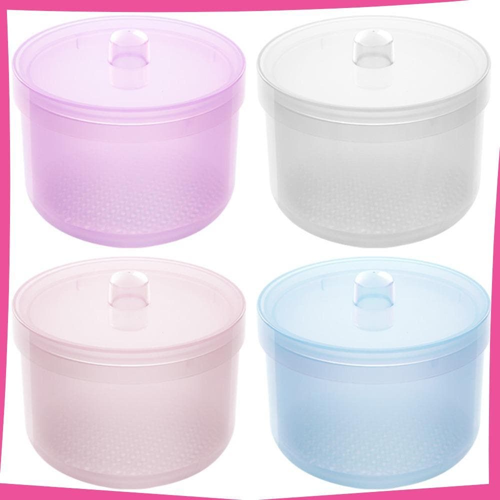 Esterilizador De Brocas Para Nail Art , Rosa Com Tampa Caixa De Desinfecção Plástico