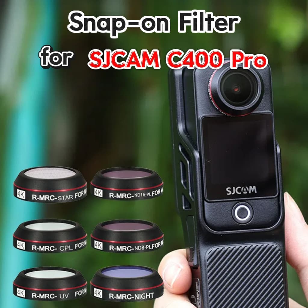 Em Estoque Conjunto De Filtros Para SJCAM C400 Pro , UV , ND , CPL , Star , Night CASE