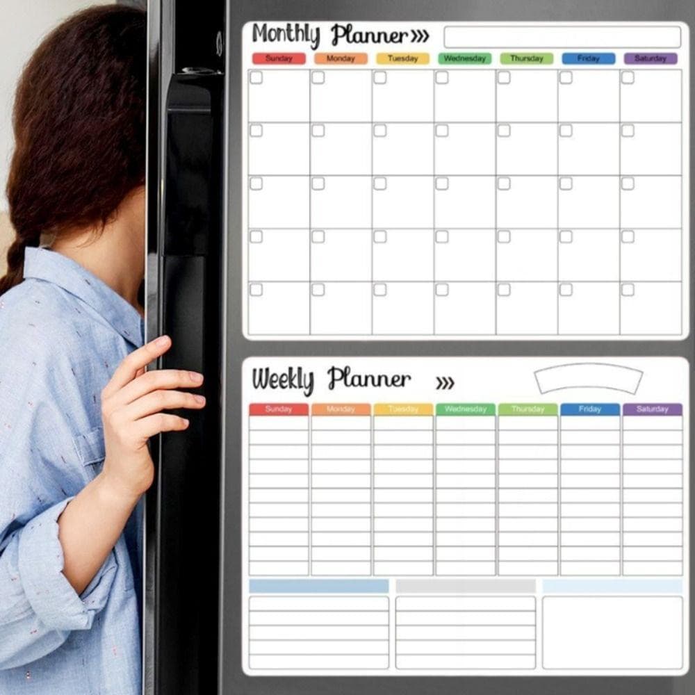 Calendário , De Mesa De Geladeira De Apagamento A Seco Quadro Branco De Superfície