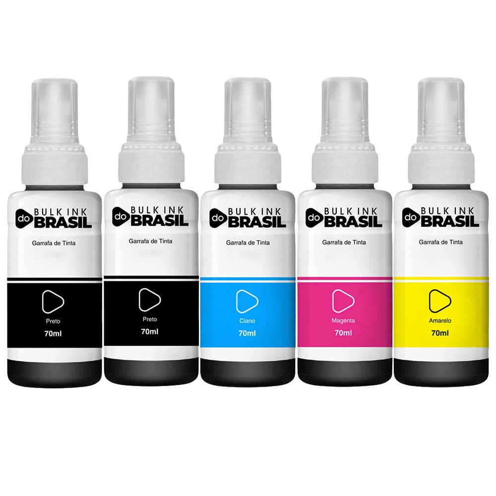 Kit 5 Tintas para Epson L355 L365 L395 L455 L1300 T664