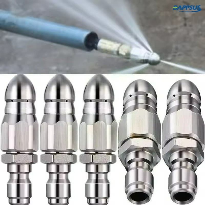 1/4 Frente 1 Traseiro 6 Dreno Tubo De Esgoto Bocal Desentupimento-Conveniente Prático Água Mouse Limpeza Sprinkler-Jato