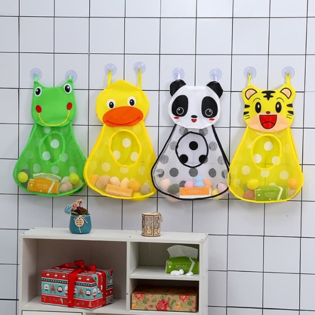 Organizador De Parede Cesto Brinquedo Banheiro Animal
