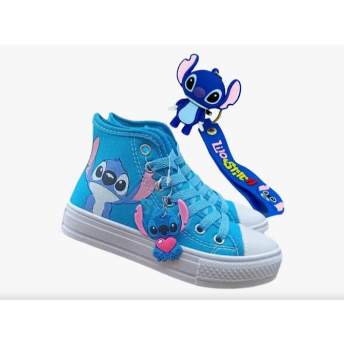 Tênis Lilo Stitch Botinha Feminino Escolar Casual