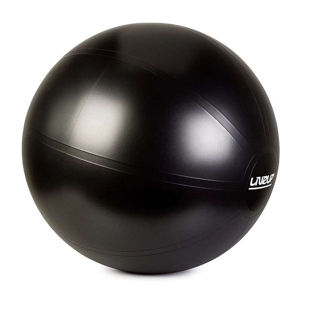 Bola Suiça Melão 65cm Pilates Yoga Gym Ball U Preta Liveup