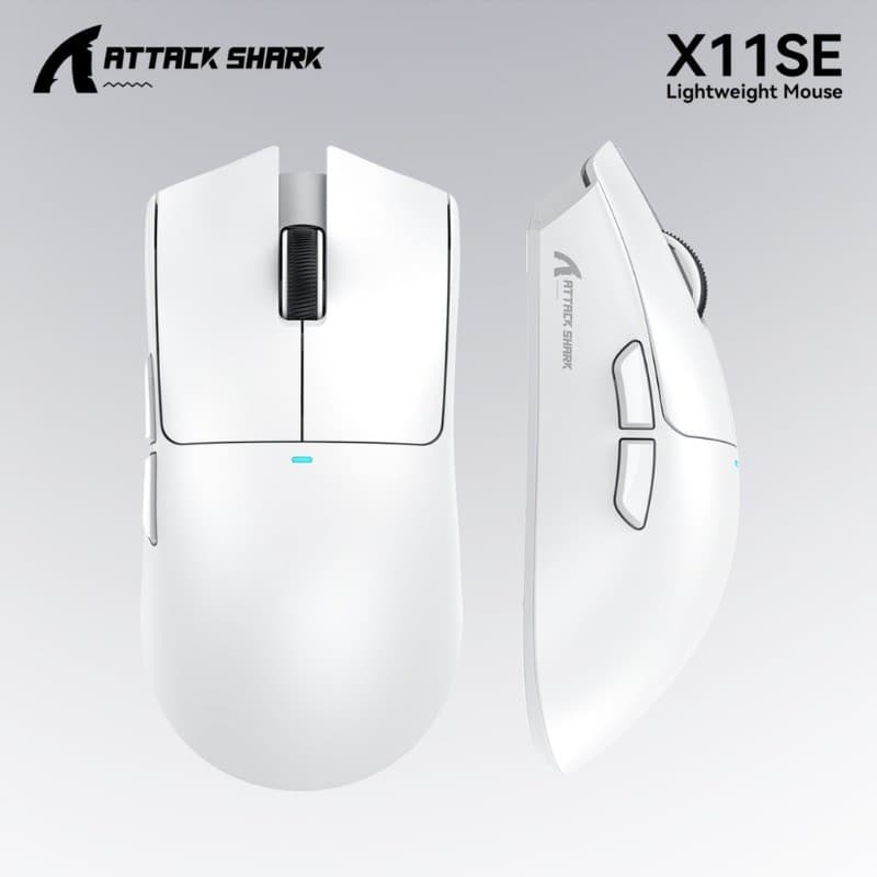 ATTACK SHARK X11SE Mouse Para Jogos Sem Fio Ultraleve Tri-Mode 2.4G/USB-C/BT PixArt PAW3311 Sensor De 22000 DPI